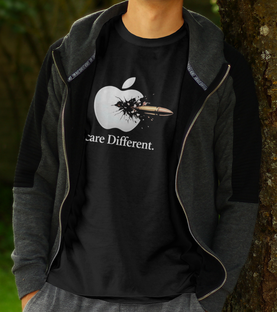 Scare Different Apple Bullet Hole Explosion T-Shirt