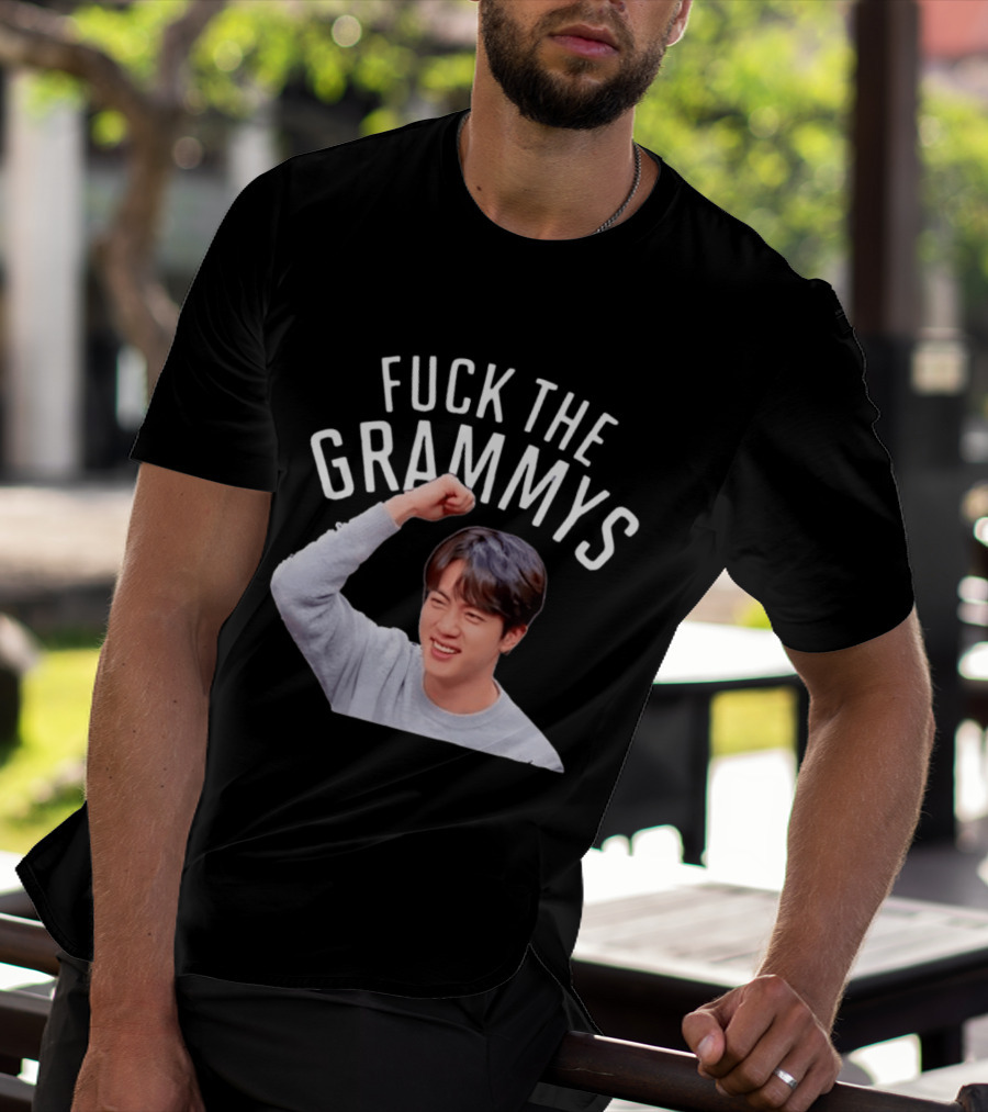 Jin BTS Fuck The Grammys K Pop Bangtan Boys Fandom T-Shirt