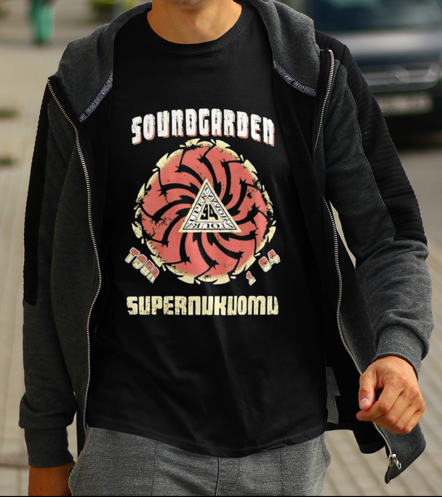 Soundgarden Superunknown Tour 1994 Grunge Vintage Spiral T-Shirt