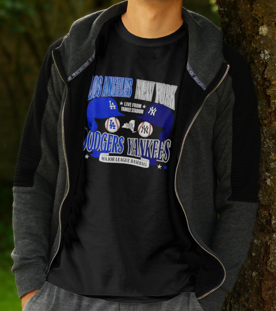 Los Angeles Dodgers Vs New York Yankees Live From Yankee Stadium Major League Baseball T-Shirt