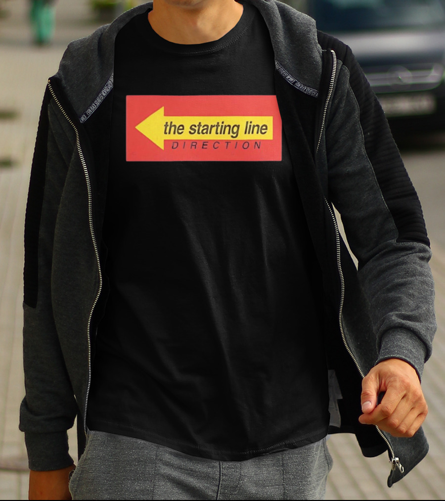 The Starting Line Direction Pop Punk Band Yellow Arrow T-Shirt