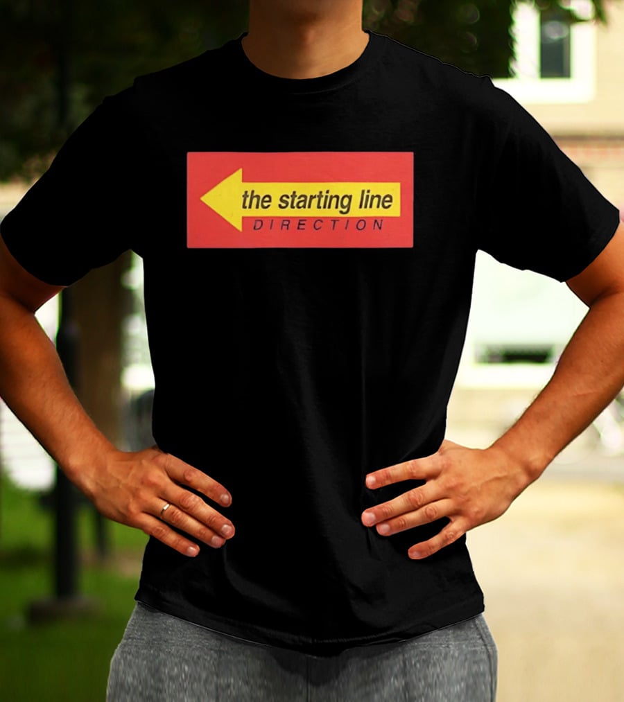 The Starting Line Direction Pop Punk Band Yellow Arrow T-Shirt