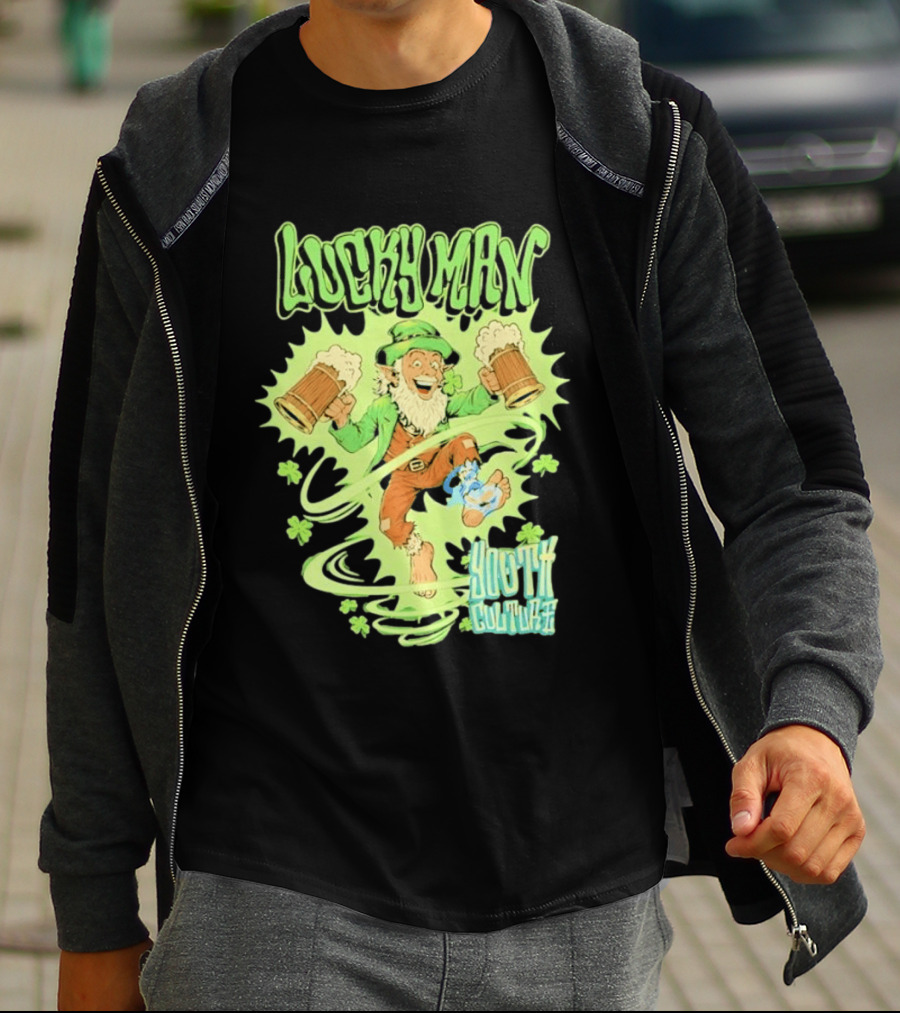 Lucky Man Leprechaun Youth Culture More Than Movement St Patricks Day T-Shirt