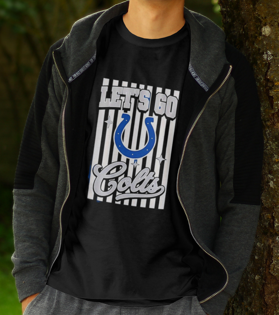Let's Go Indianapolis Colts Football Colts Horseshoe T-Shirt