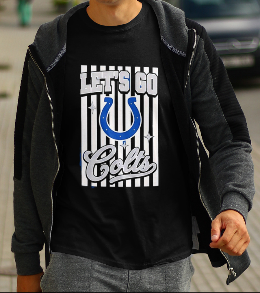 Let's Go Indianapolis Colts Football Colts Horseshoe T-Shirt