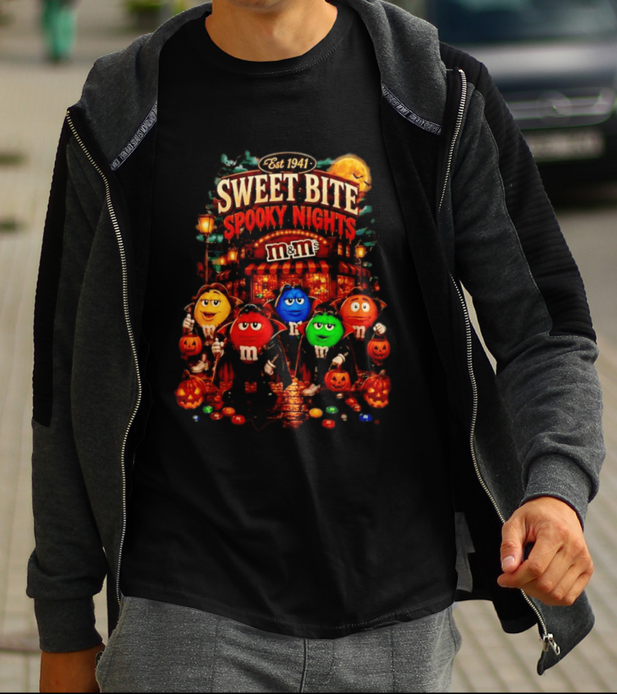 Est 1941 M&M's Sweet Bite Spooky Nights Halloween T-Shirt