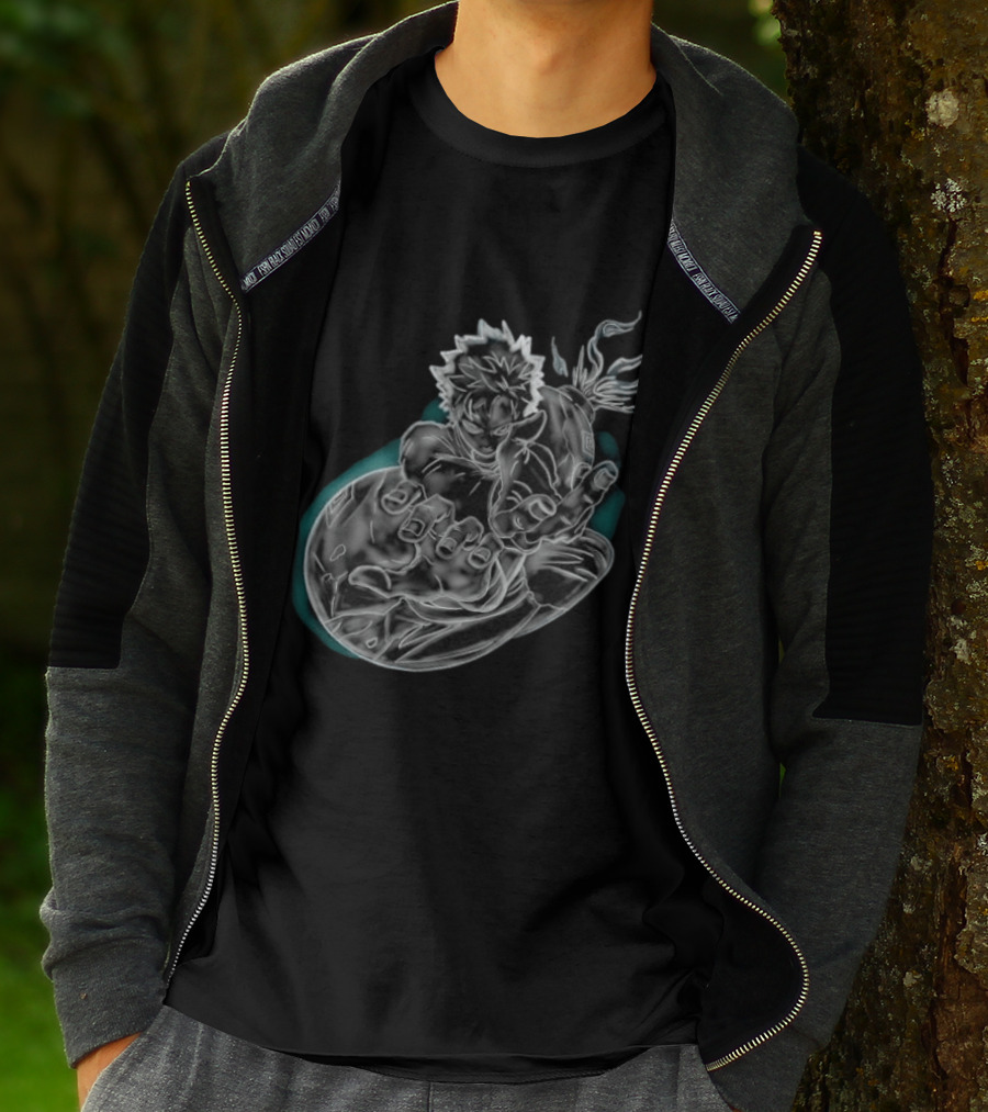 Megumi Fushiguro Ten Shadows Jujutsu Kaisen Dynamic Pose T-Shirt
