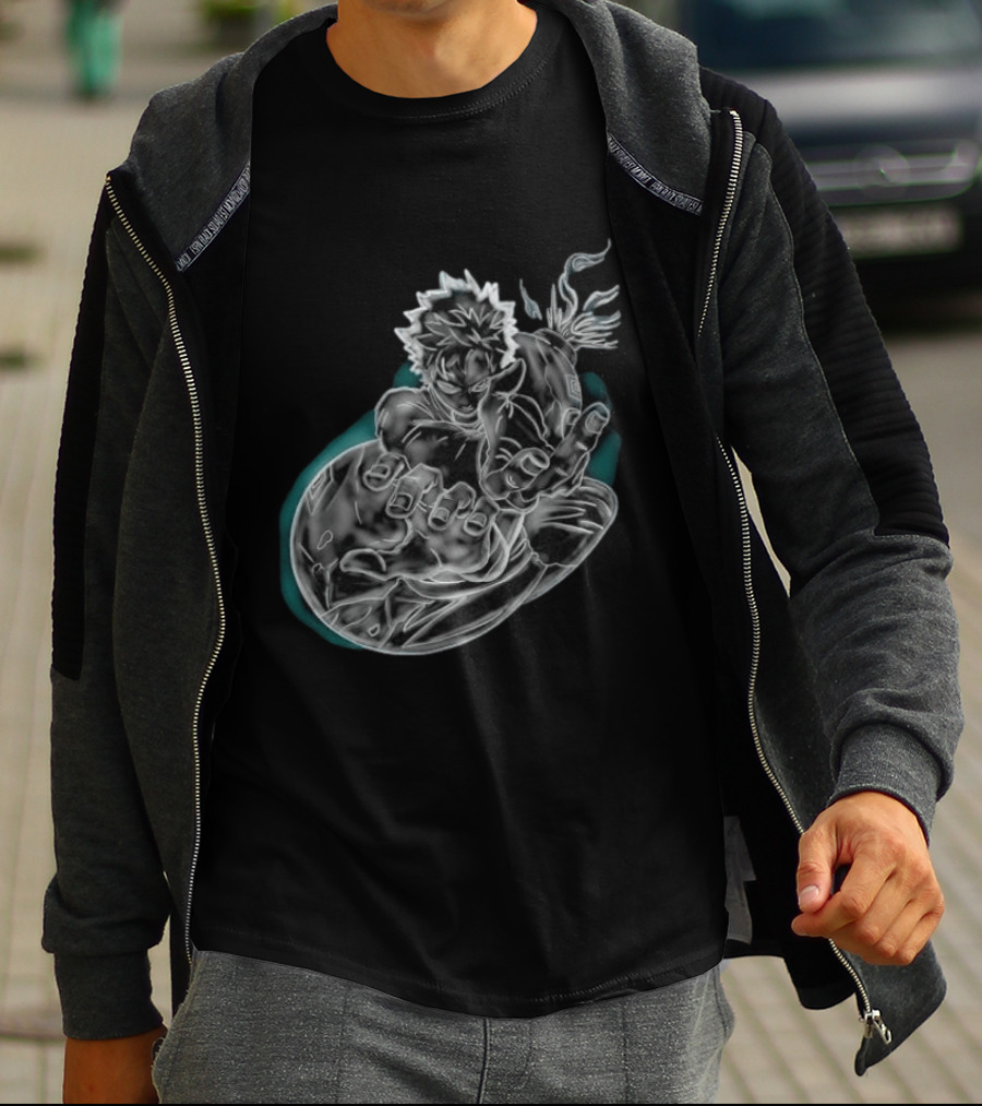 Megumi Fushiguro Ten Shadows Jujutsu Kaisen Dynamic Pose T-Shirt
