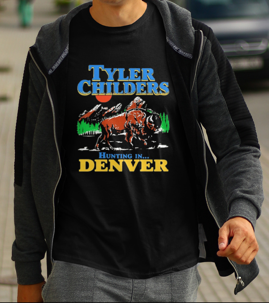 Tyler Childers Hunting In Denver Country Music Buffalo Mountains T-Shirt