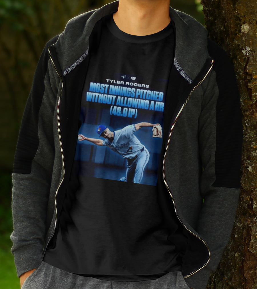 Tyler Rogers Most Innings Pitched Without Allowing A HR 48.0 IP Toronto T-Shirt