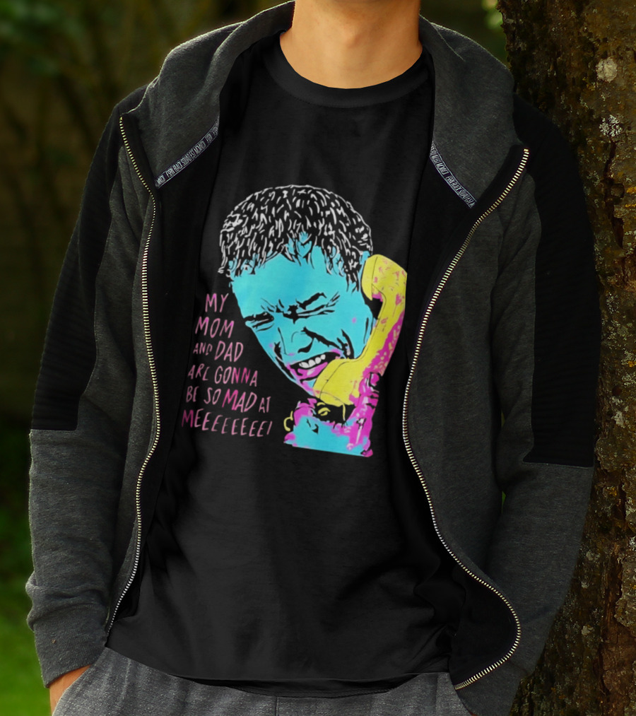 My Mom And Dad Are Gonna Be So Mad At Me Kevin McCallister Home Alone Phone Scene Retro Pop T-Shirt