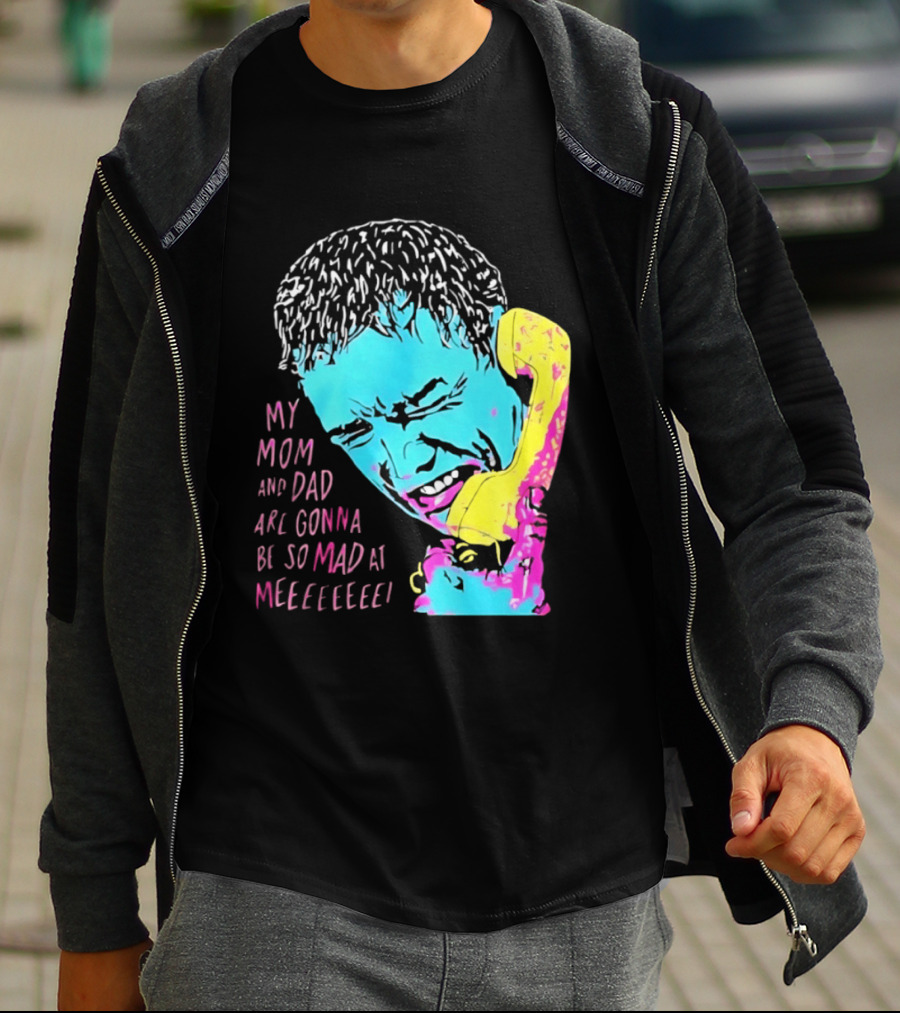 My Mom And Dad Are Gonna Be So Mad At Me Kevin McCallister Home Alone Phone Scene Retro Pop T-Shirt