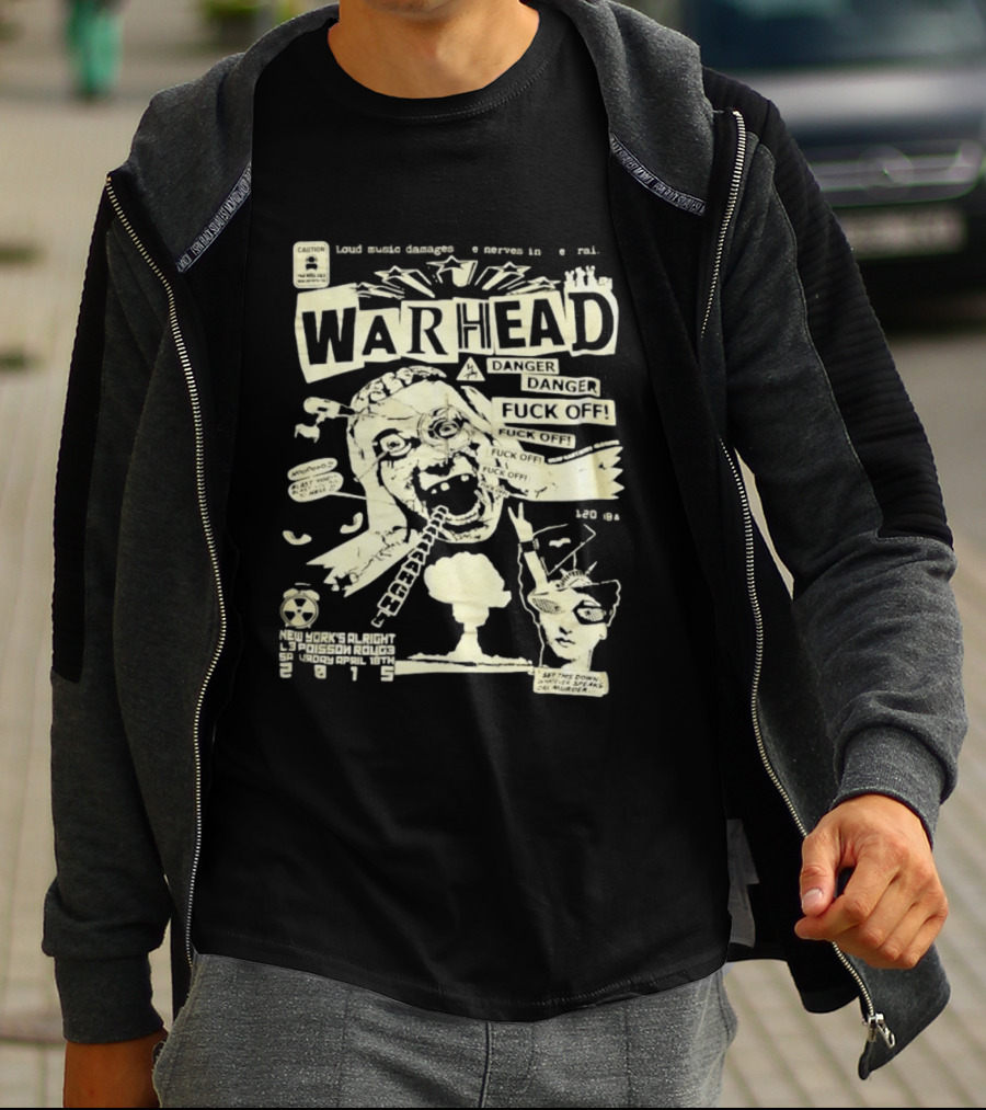 Warhead New York's Alright Crossboro Bridge Hardcore Distressed Danger T-Shirt