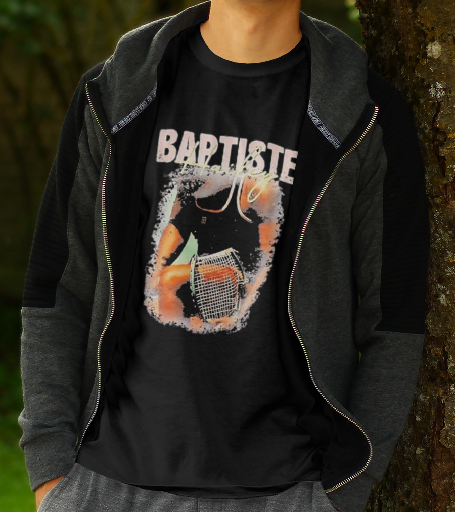 Baptiste Hailey Tennis Player With Racket T-Shirt