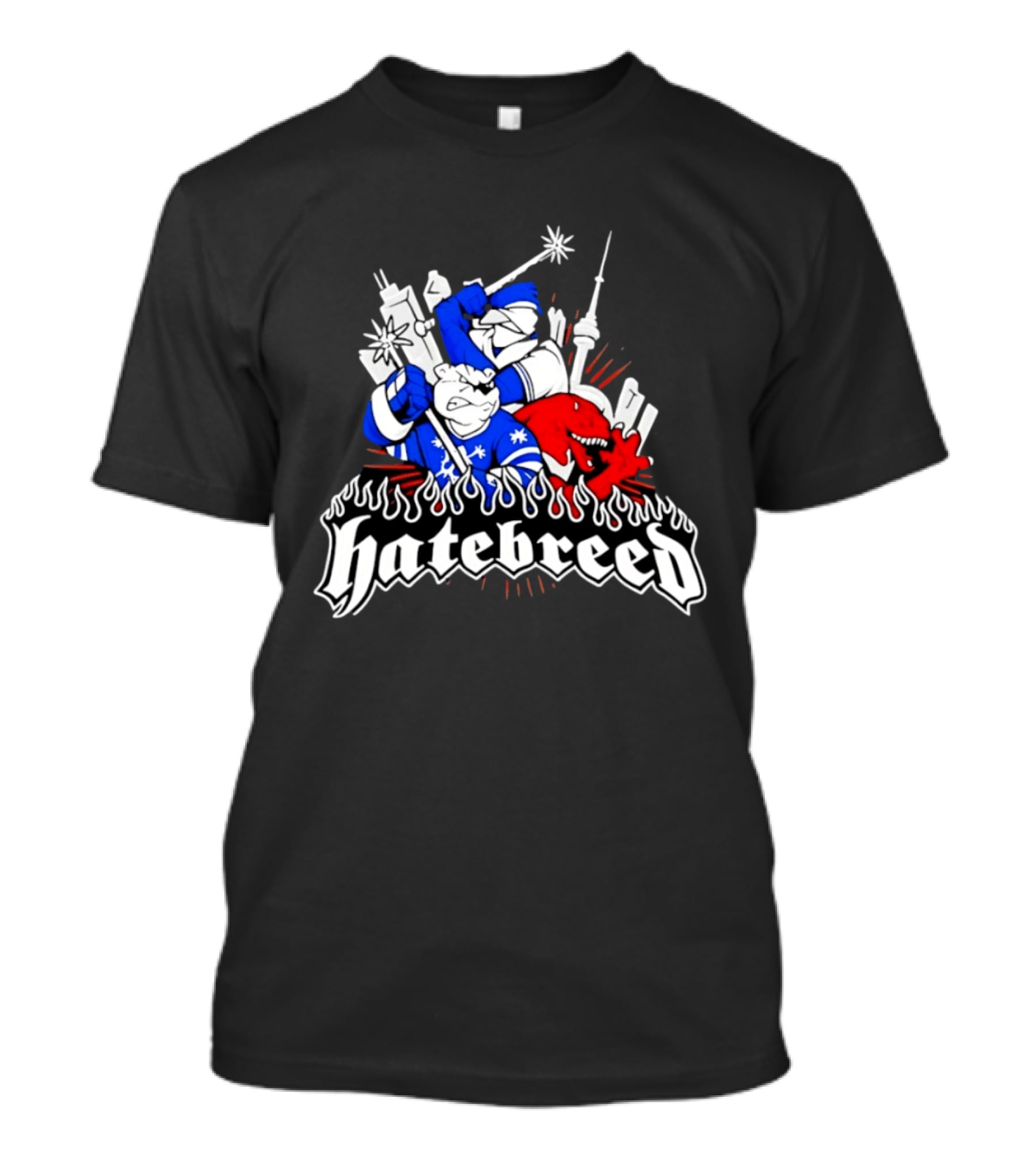Hatebreed Toronto Maple Leafs Raptors CN Tower Hardcore Mashup T-Shirt