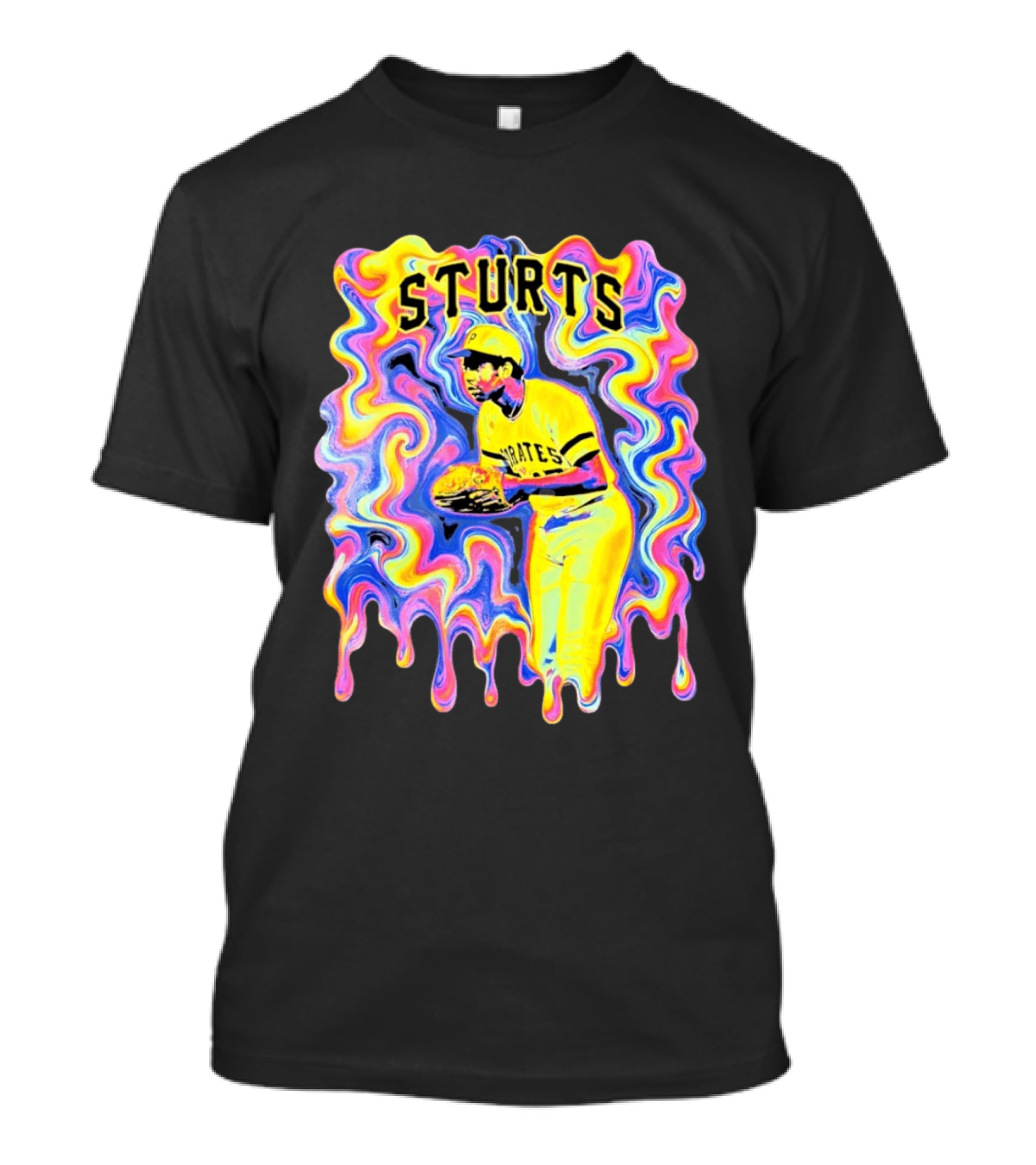 Sturts Willie Stargell Pittsburgh Pirates Psychedelic T-Shirt