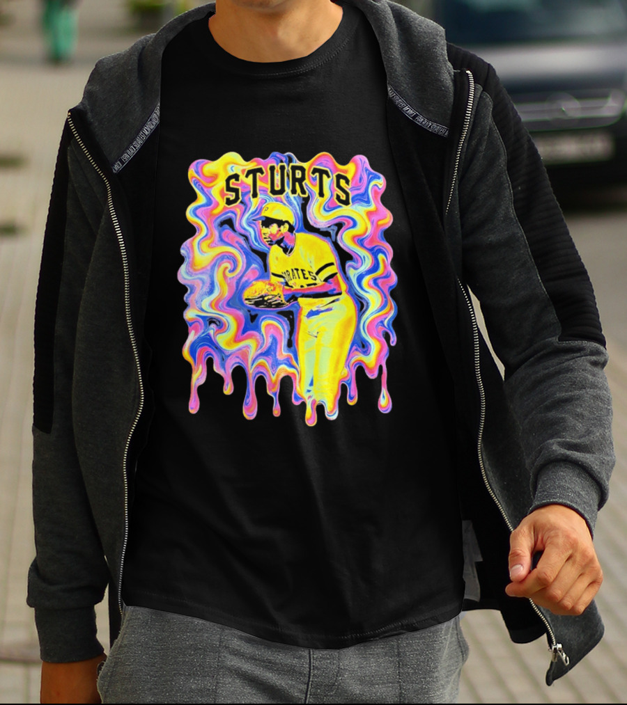 Sturts Willie Stargell Pittsburgh Pirates Psychedelic T-Shirt