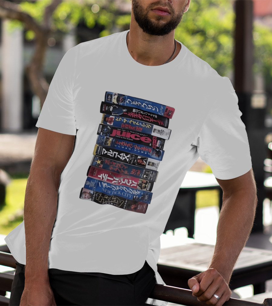 Friday Malcolm X Boyz N The Hood Juice Do The Right Thing New Jack City VHS Collection T-Shirt
