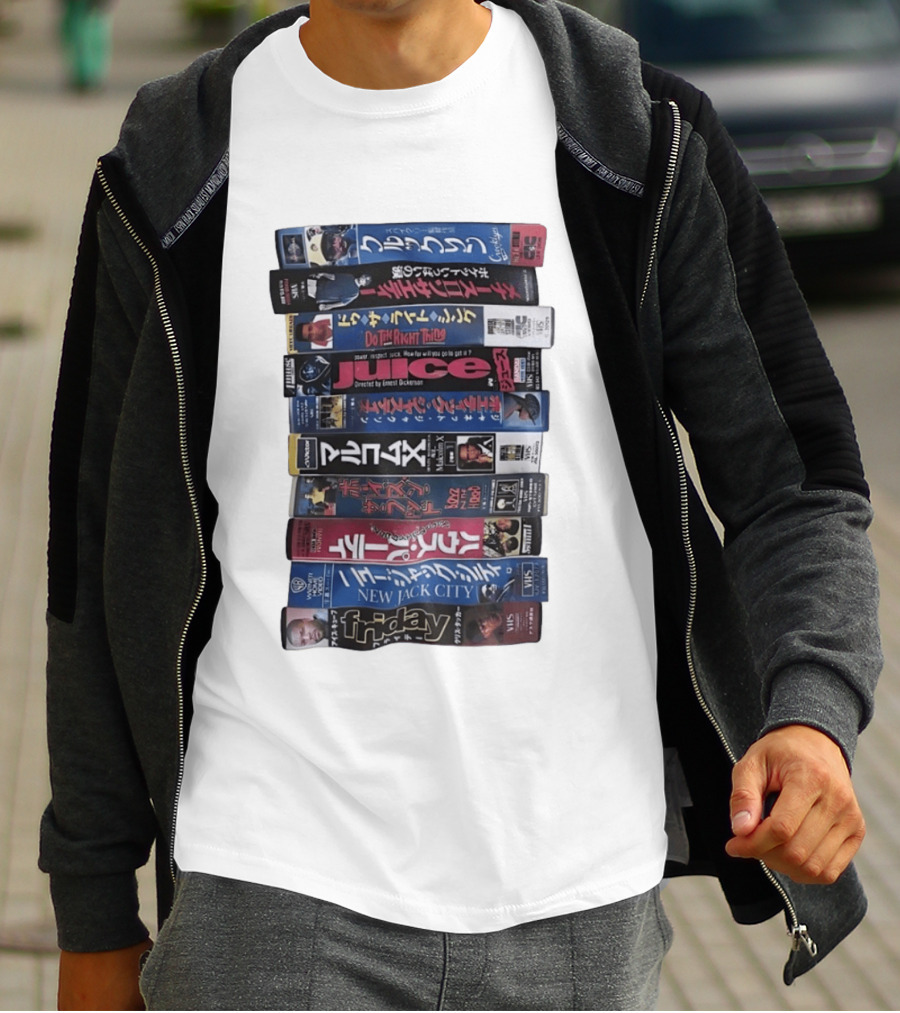 Friday Malcolm X Boyz N The Hood Juice Do The Right Thing New Jack City VHS Collection T-Shirt