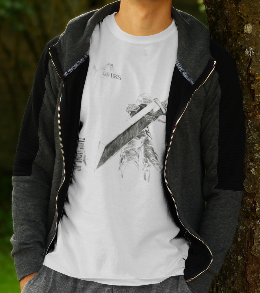 Cloud Strife Final Fantasy VII Tax Evasion IRS T-Shirt