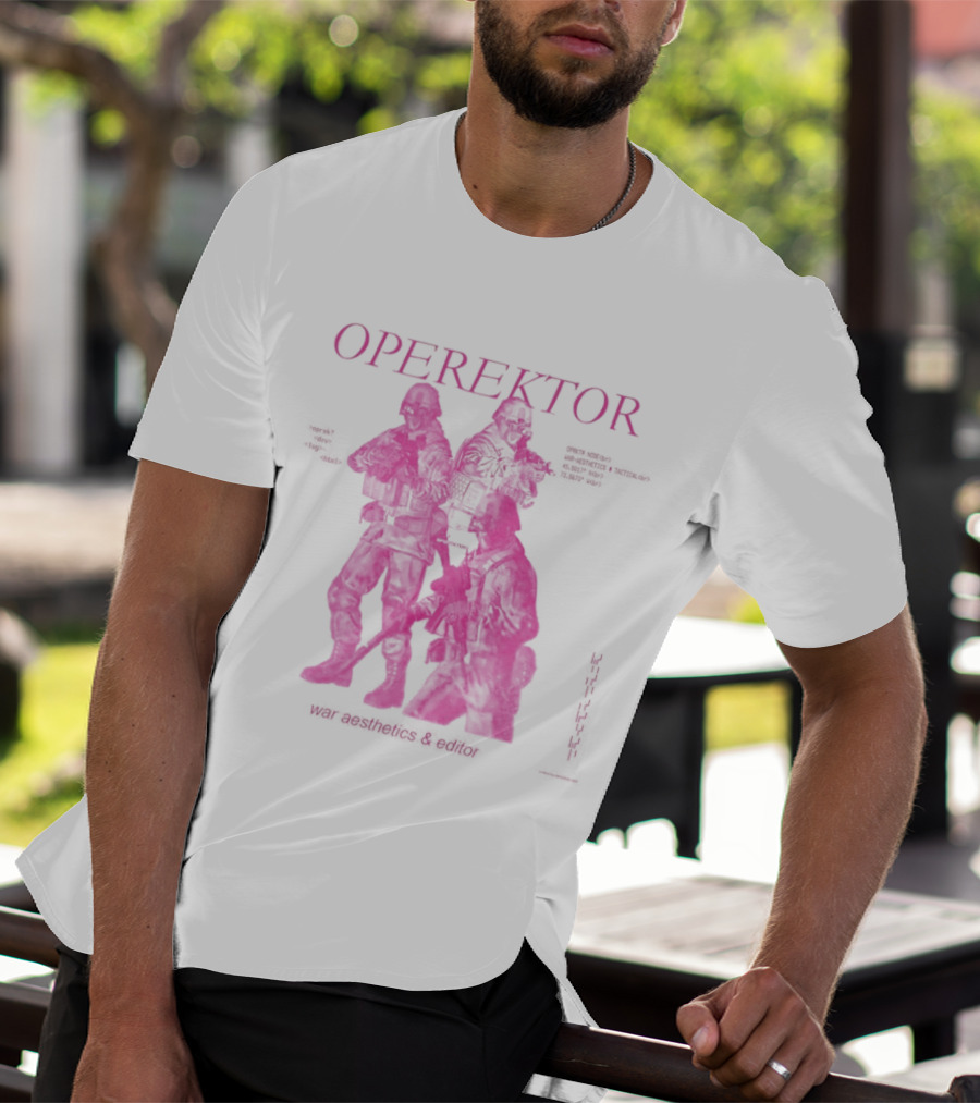 Operektor War Aesthetics Tactical Editor Time Signature Authored Narratives T-Shirt