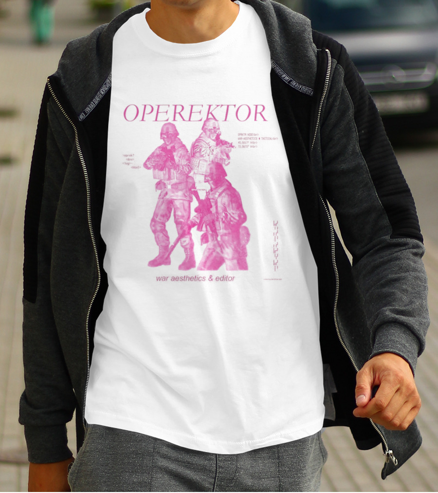 Operektor War Aesthetics Tactical Editor Time Signature Authored Narratives T-Shirt