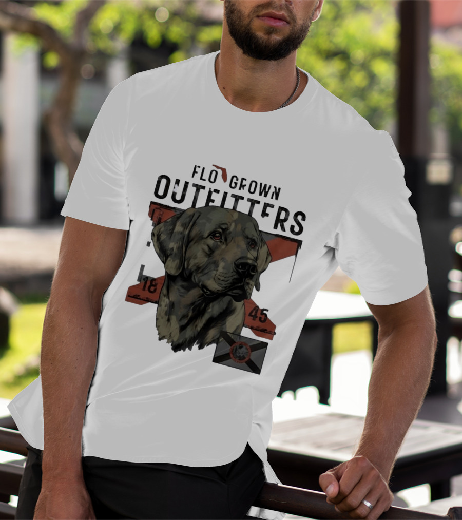 Flo Grown Outfitters Labrador Retriever Florida 1845 Seal T-Shirt