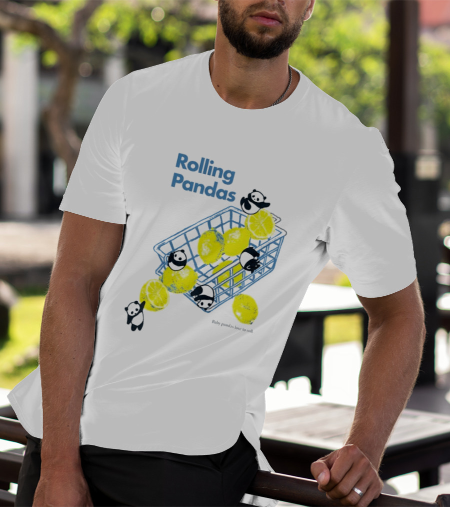 Rolling Pandas Baby Pandas Love Lemons In Basket T-Shirt