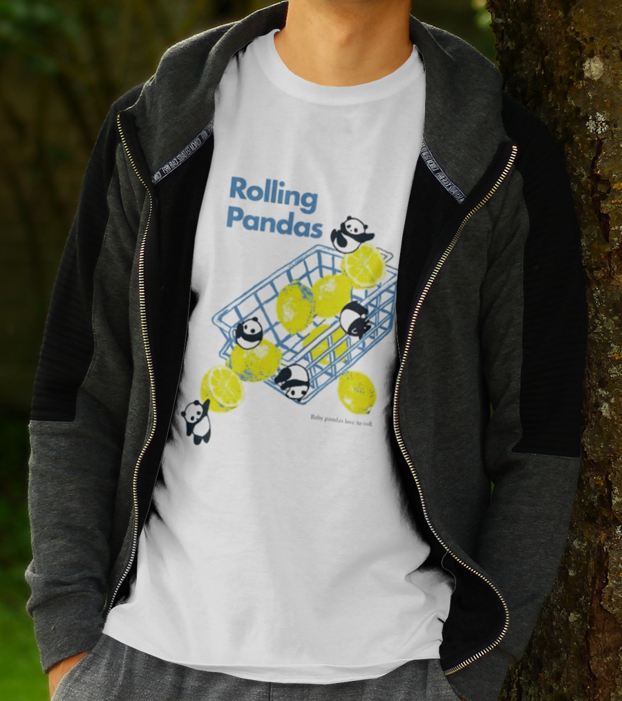 Rolling Pandas Baby Pandas Love Lemons In Basket T-Shirt