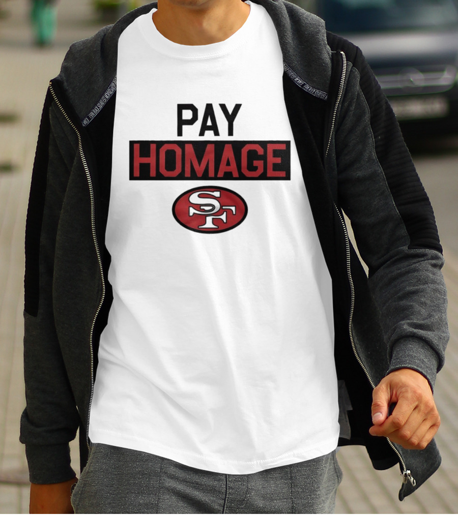 San Francisco 49ers Pay Homage SF Football T-Shirt