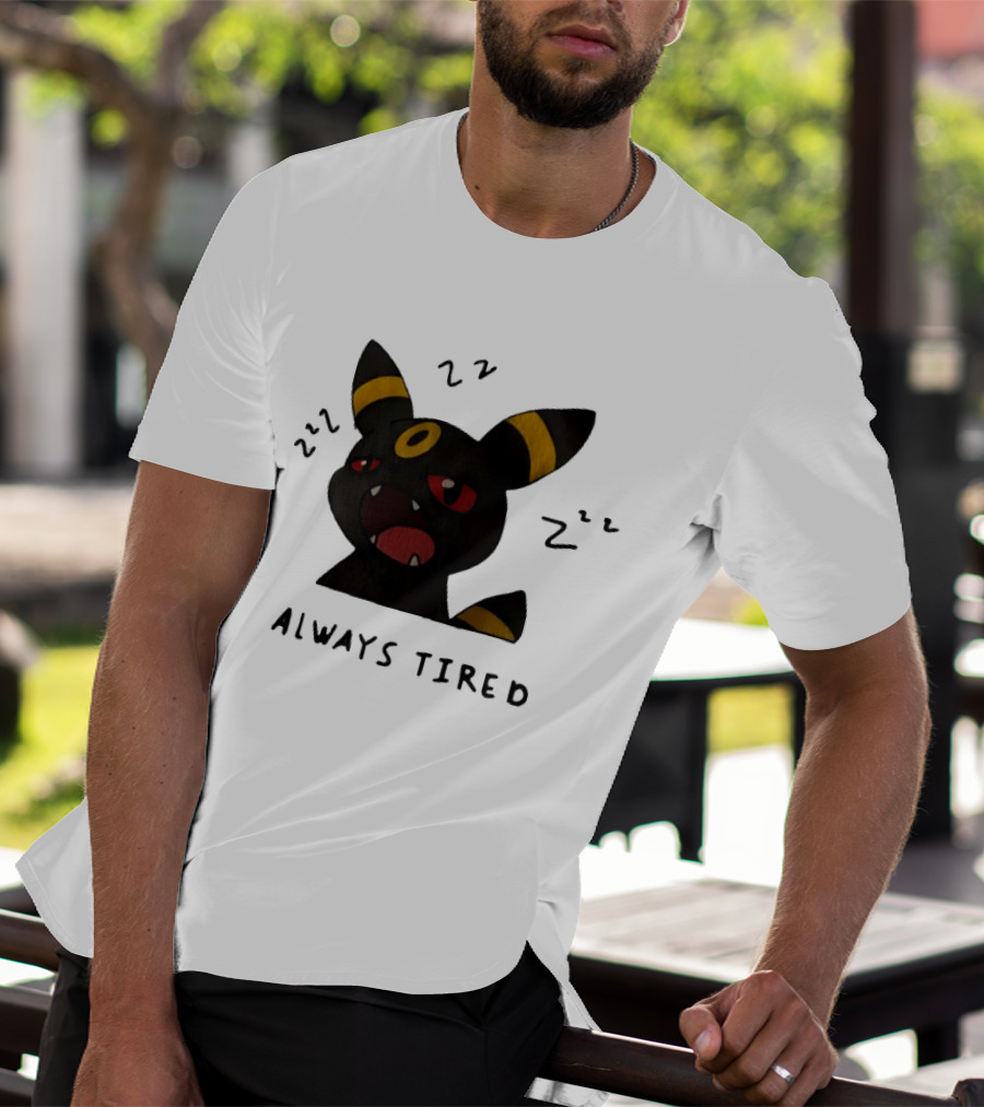 Umbreon Always Tired With ZZZs And Open Mouth Pokémon T-Shirt