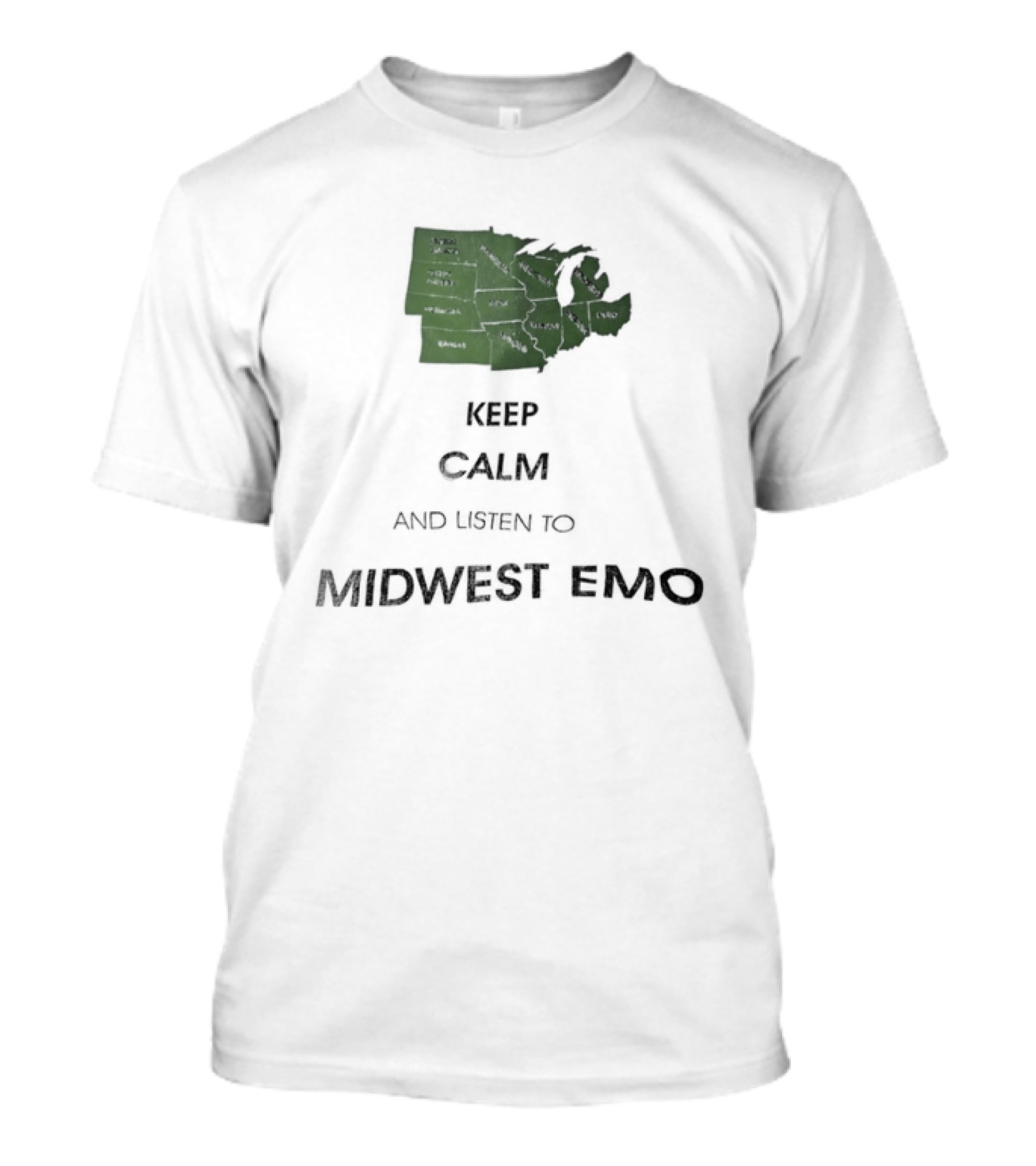 Keep Calm And Listen To Midwest Emo Now T-Shirt
