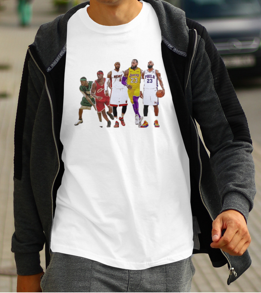 LeBron James St Vincent St Mary Cavs Heat Lakers 76ers Journey T-Shirt