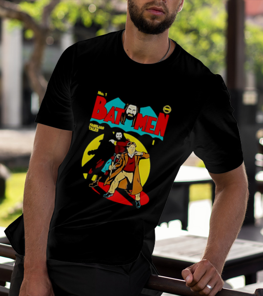 No 1 Bat Men Familiar Tales What We Do In The Shadows T-Shirt
