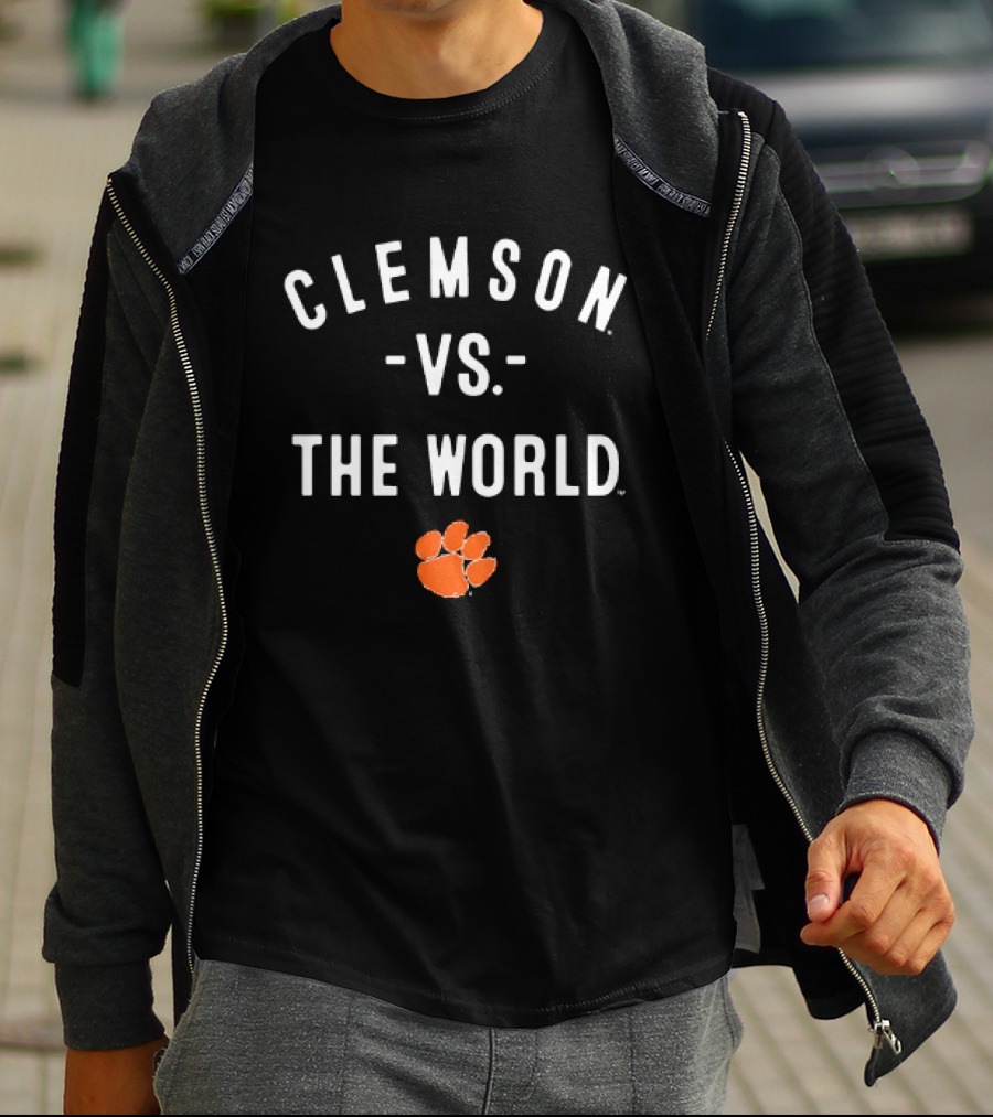 Clemson Vs The World NCAA College Football Paw T-Shirt