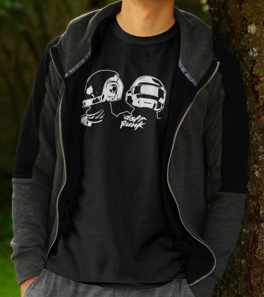 Daft Punk Helmet Duo Electronic Music Guy Manuel De Homem Christo T-Shirt