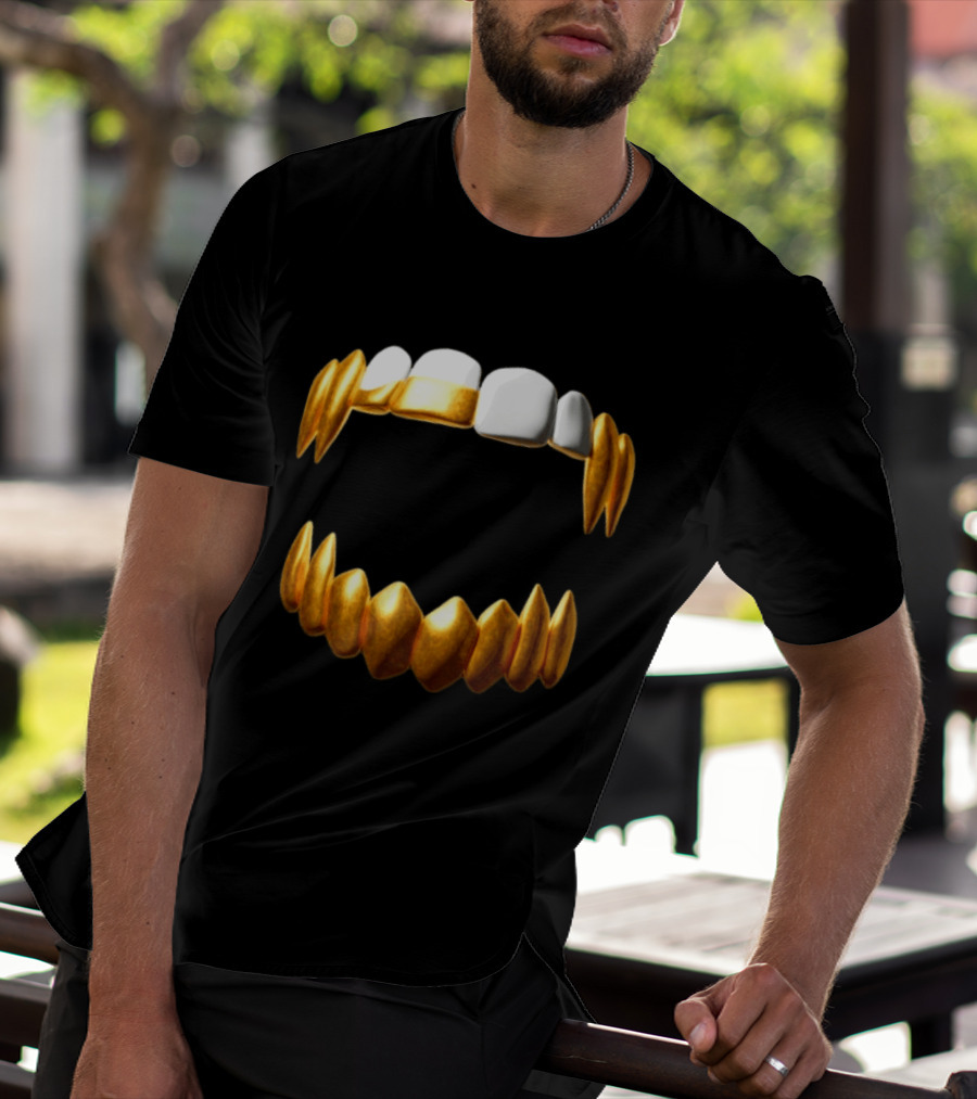 Sid The 3Rd Shop Store Gold Teeth Grillz T-Shirt