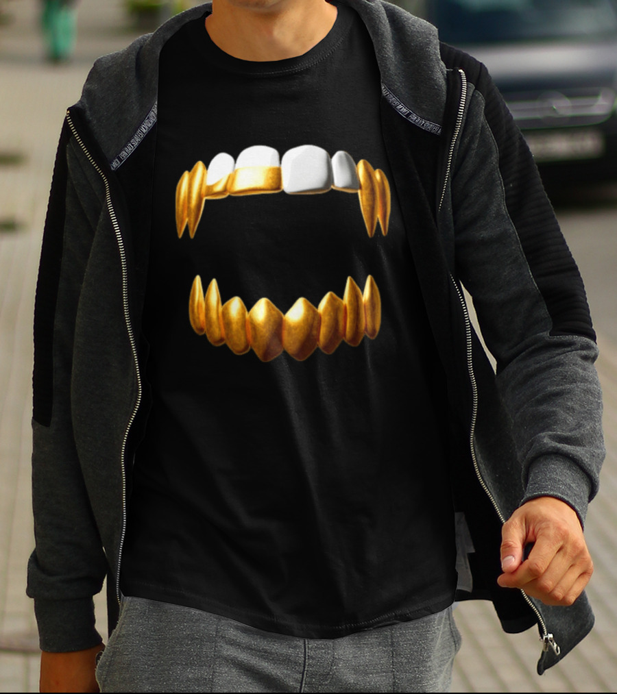 Sid The 3Rd Shop Store Gold Teeth Grillz T-Shirt