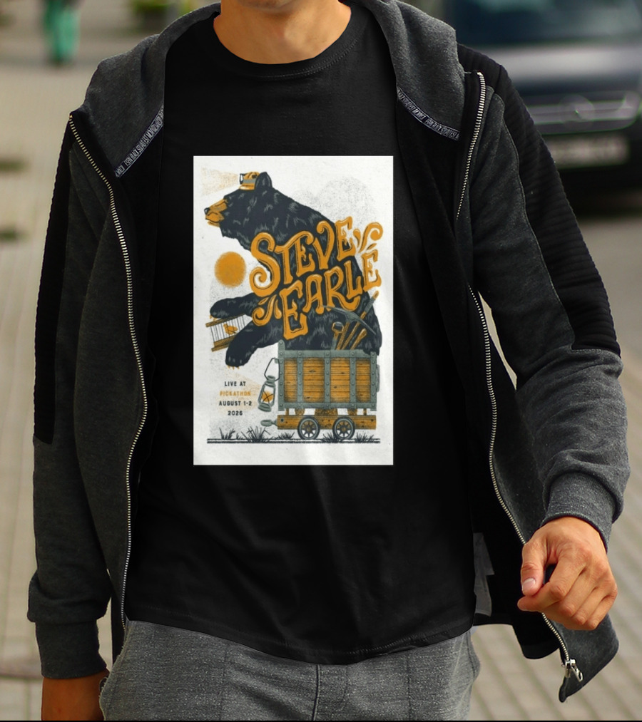 Steve Earle Pickathon Live August 1 2 2026 Event Bear T-Shirt