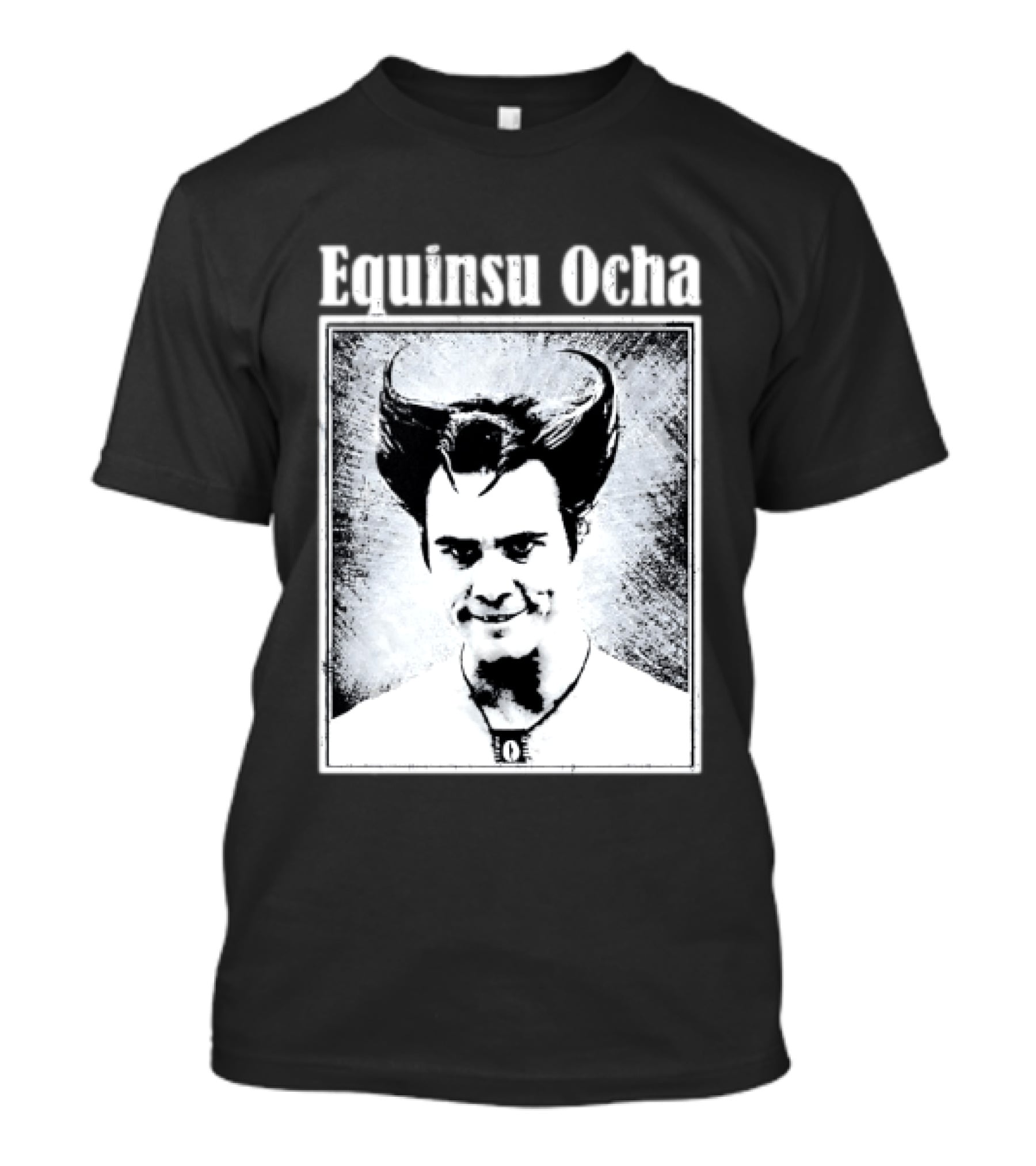 Jim Carrey Equinsu Ocha Ace Ventura Distressed Vintage Look T-Shirt