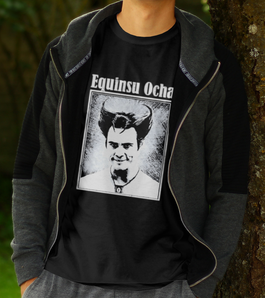 Jim Carrey Equinsu Ocha Ace Ventura Distressed Vintage Look T-Shirt