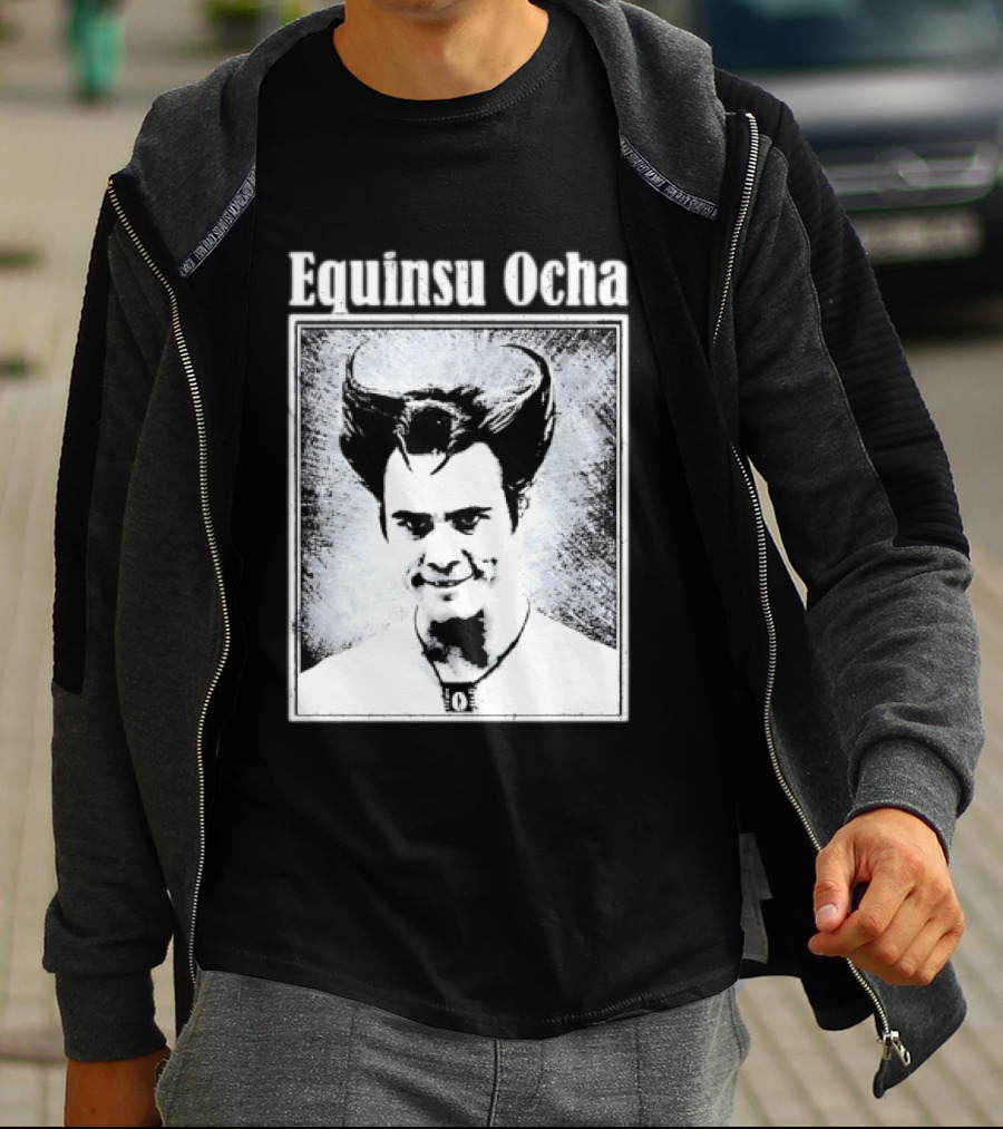 Jim Carrey Equinsu Ocha Ace Ventura Distressed Vintage Look T-Shirt