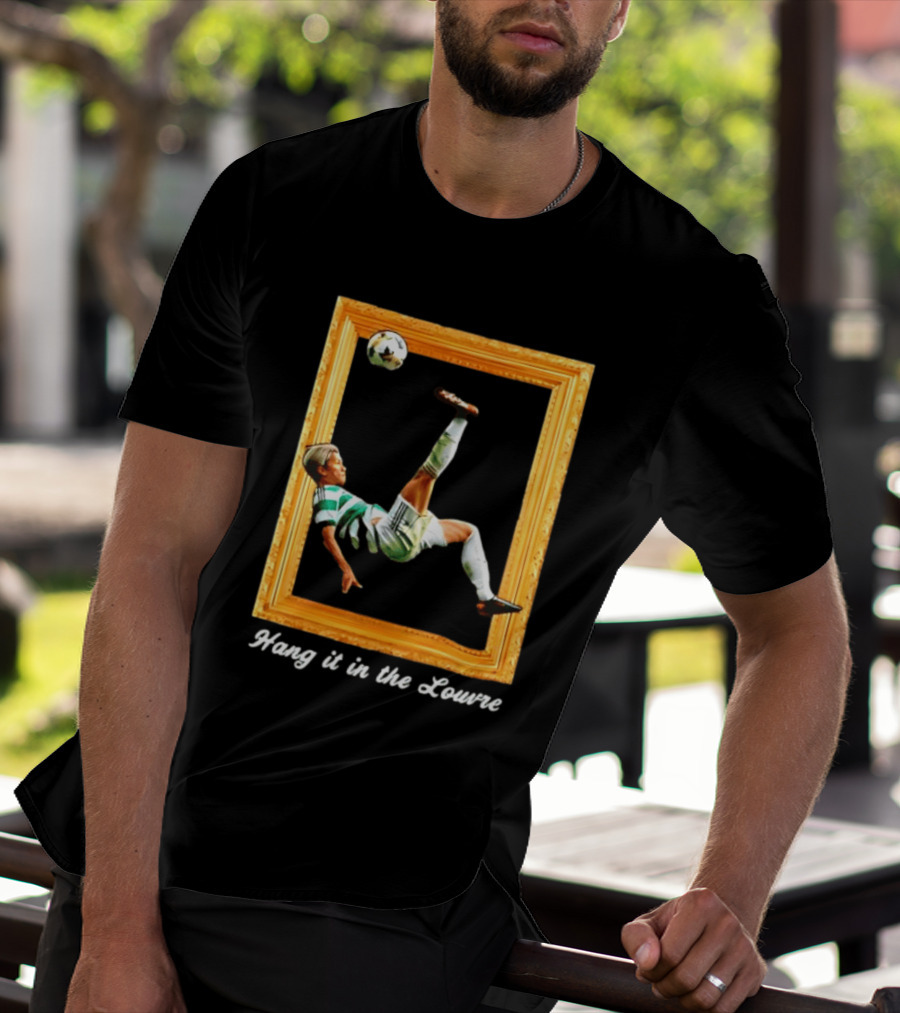 Kyogo Furuhashi Celtic FC Hang It In The Louvre Soccer Art футболка T-Shirt