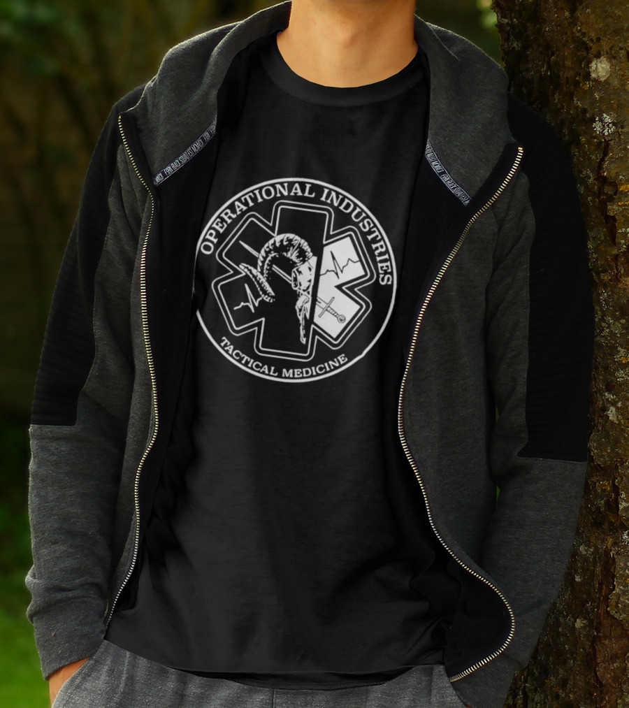 Operational Industries Tactical Medicine Star Of Life With Snake T-Shirt
