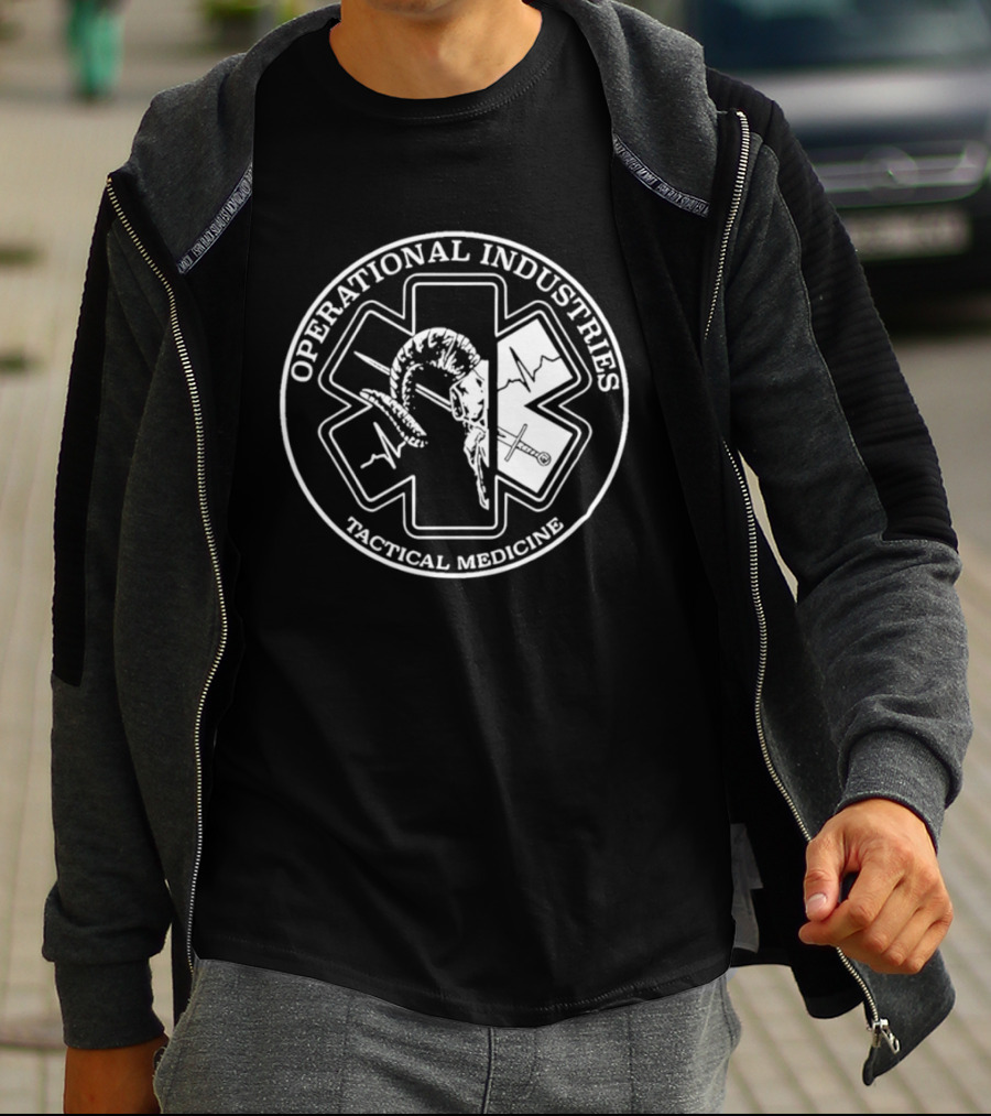 Operational Industries Tactical Medicine Star Of Life With Snake T-Shirt