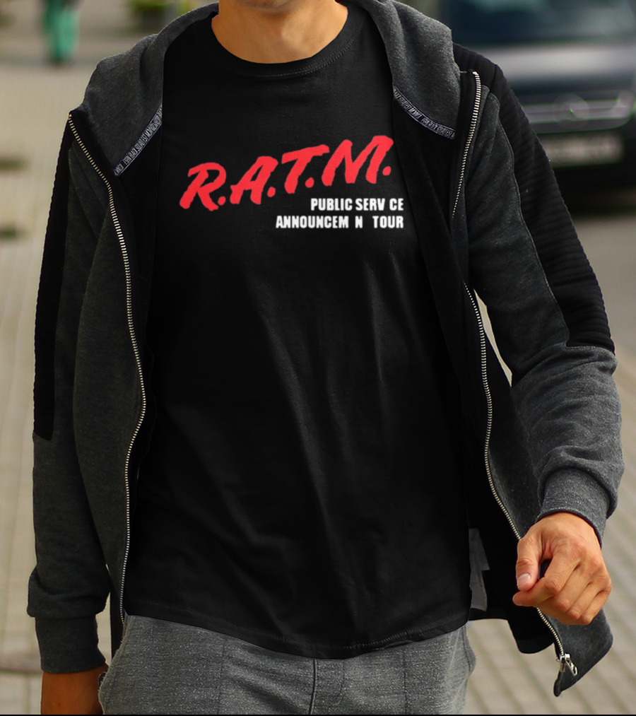 Rage Against The Machine R.A.T.M. Public Service Announcement Tour T-Shirt