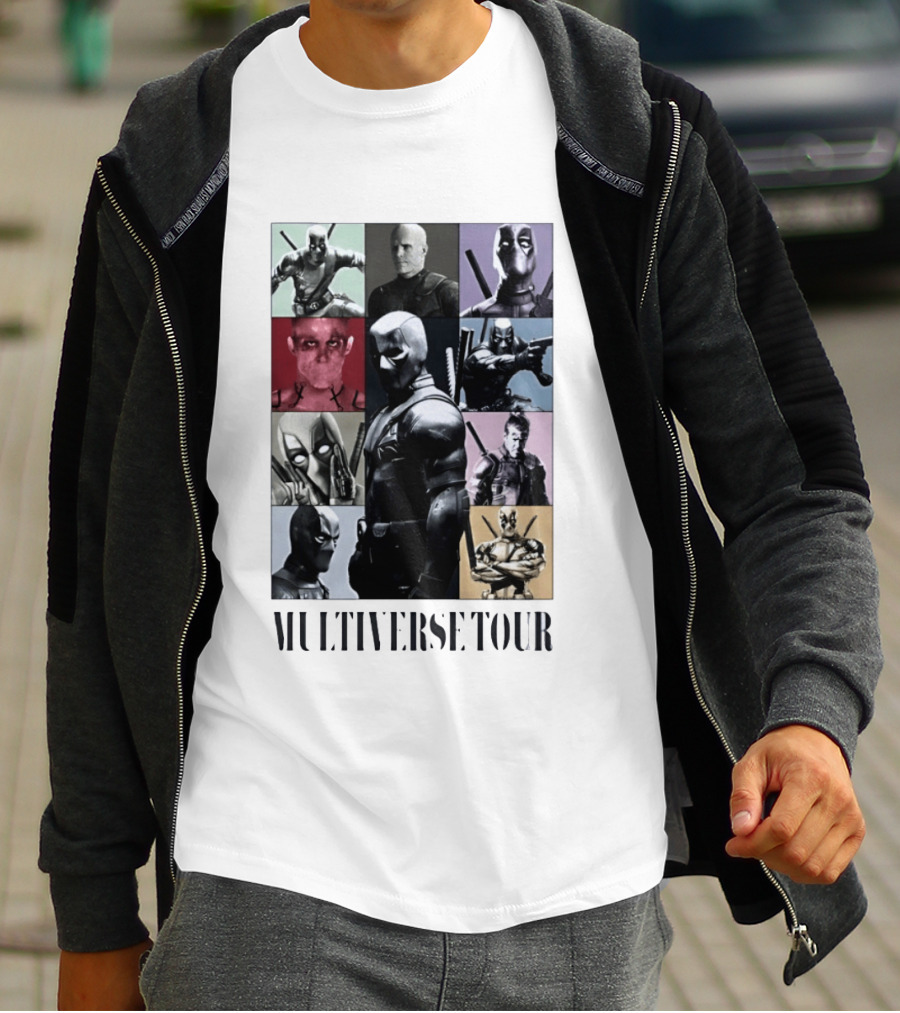 Deadpool Multiverse Tour Marvel Ryan Reynolds T-Shirt