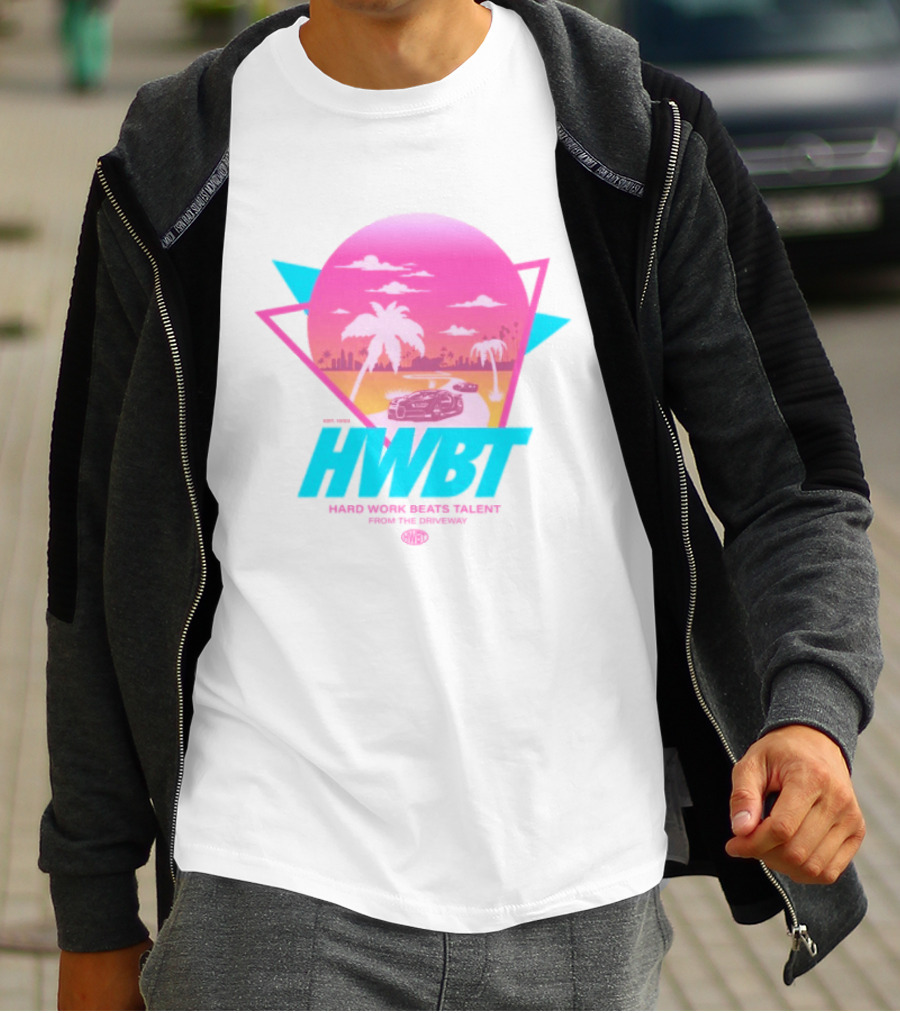 HWBT Miami Dreams Sunset Drive Neon T-Shirt
