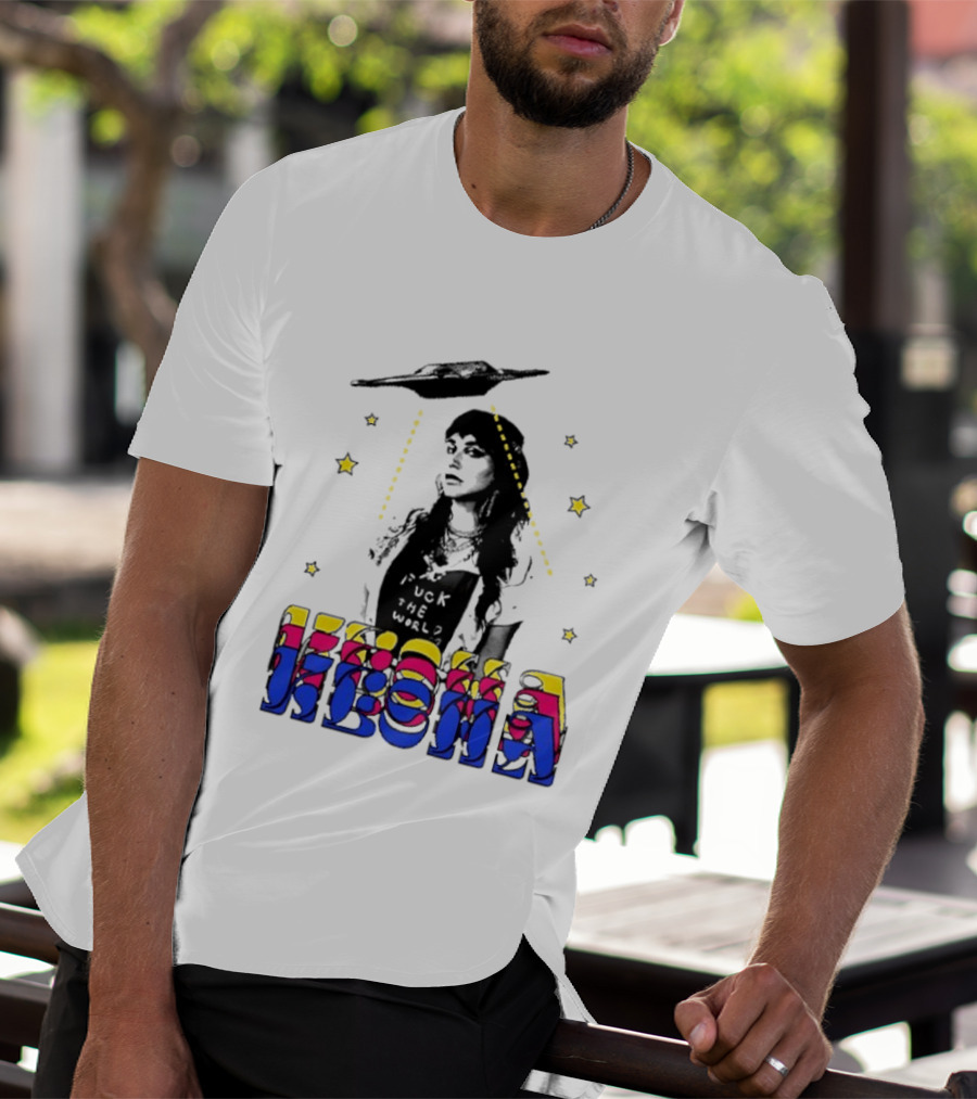 Kesha UFO Space Stars Tie Dye T-Shirt