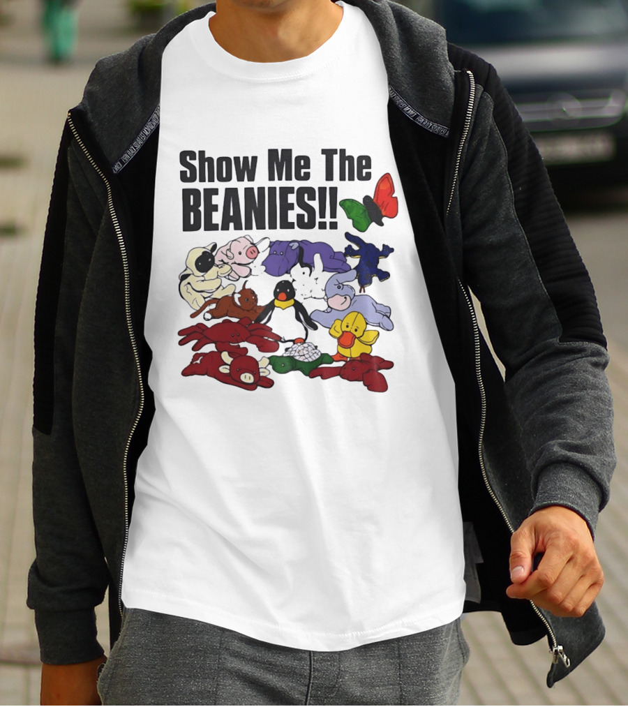 Show Me The Beanies Beanie Babies 90s Nostalgia Collection T-Shirt